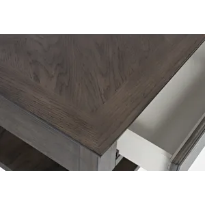 Modern Espresso Four Drawer 44\" Coffee Table