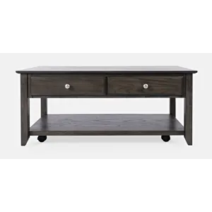 Modern Espresso Four Drawer 44\" Coffee Table
