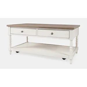 Grafton Farms Country Farmhouse 2 Drawer Coffee Table