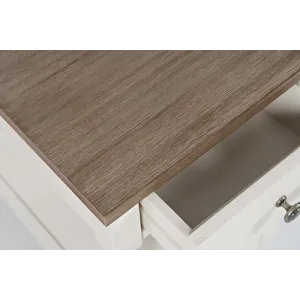 Grafton Farms Country Farmhouse USB Charging Chair Side Table