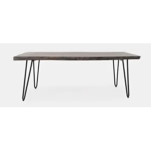 Nature\'s Edge 50\'\' Modern Solid Wood Live Edge Coffee Table