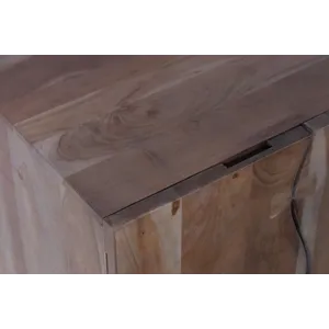 Nature\'s Edge Solid Wood 54-Inch Modern Server Storage Cabinet