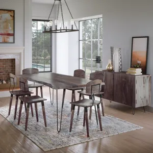 Nature\'s Edge Solid Wood 54-Inch Modern Server Storage Cabinet