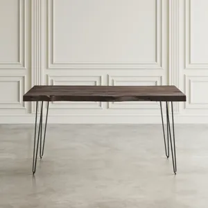 Nature\'s Edge 60\" Solid Wood Modern Live Edge Dining Table