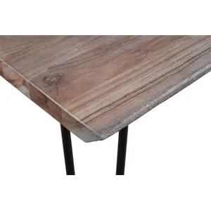 Nature\'s Edge 60\" Solid Wood Modern Live Edge Dining Table