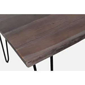 Nature\'s Edge Solid Acacia 79\" Modern Live Edge Dining Table