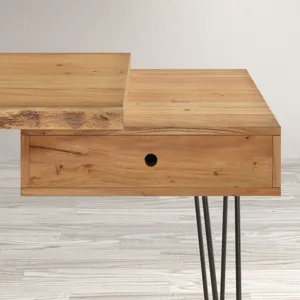 Nature\'s Edge Solid Acacia Desk With Drawer