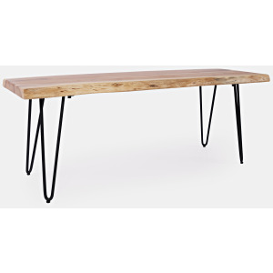 Nature's Edge Live Edge 48" Bench - Natural