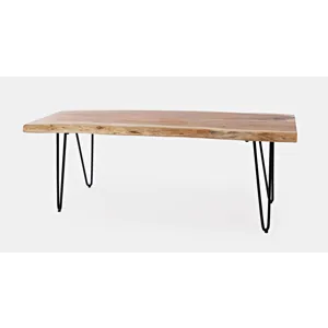 Nature\'s Edge 48\'\' Modern Solid Wood Live Edge Bench