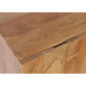 Nature\'s Edge Solid Wood 54-Inch Modern Server Storage Cabinet