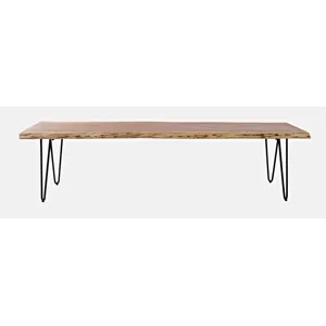 Nature\'s Edge 70\" Solid Acacia Bench