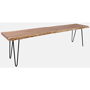 Nature's Edge Live Edge 70" Bench - Natural
