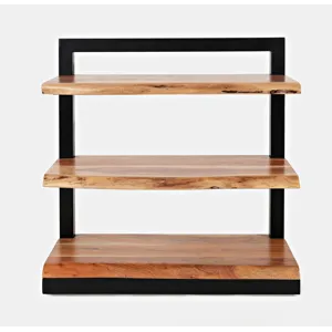 Nature\'s Edge Solid Acacia 3 Shelf Bookcase