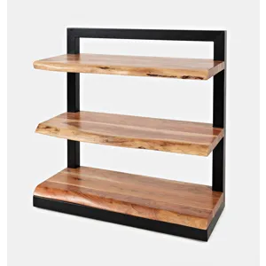 Nature\'s Edge Solid Acacia 3 Shelf Bookcase