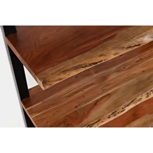 Nature\'s Edge Solid Acacia 5 Shelf Bookcase