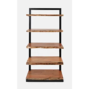 Nature\'s Edge Solid Acacia 5 Shelf Bookcase
