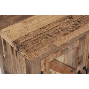 Eden Prairie Rustic Reclaimed Wood 84\" Accent Cabinet