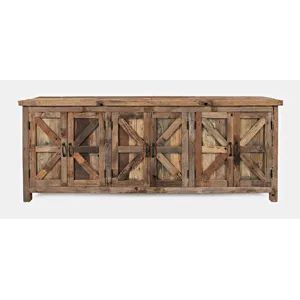 Eden Prairie Rustic Reclaimed Wood 84\" Accent Cabinet
