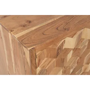 Geometrix 43\" Modern Abstract Cube Style Accent Cabinet