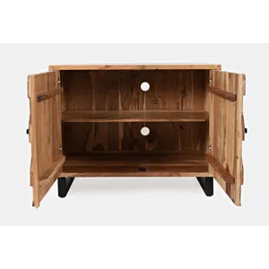 Geometrix 43\" Modern Abstract Cube Style Accent Cabinet