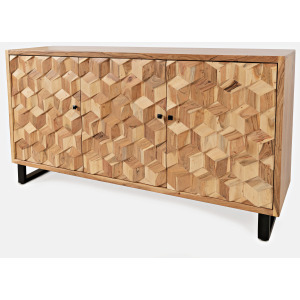 Geometrix 3 Door Accent Cabinet