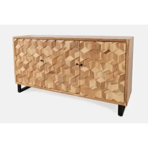 Geometrix 3 Door Accent Cabinet