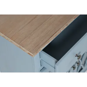 Aurora Hills Country Wire-Brushed 6 Door Accent Chest