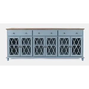 Aurora Hills Country Wire-Brushed 6 Door Accent Chest