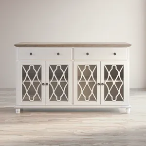 Aurora Hills Country Wire-Brushed 4 Door Accent Chest