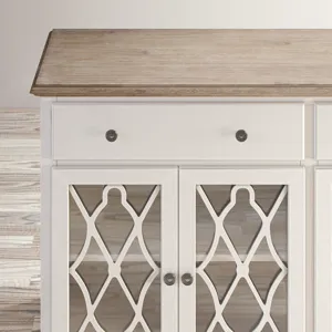 Aurora Hills Country Wire-Brushed 4 Door Accent Chest