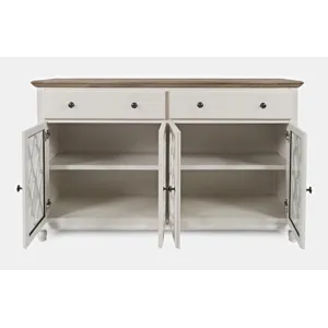 Aurora Hills Country Wire-Brushed 4 Door Accent Chest