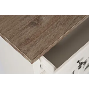 Aurora Hills Country Wire-Brushed 6 Door Accent Chest