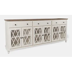 Aurora Hills Country Wire-Brushed 6 Door Accent Chest