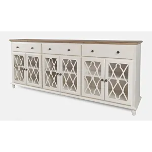 Aurora Hills Country Wire-Brushed 6 Door Accent Chest