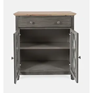 Aurora Hills Country Wire-Brushed 2 Door Accent Chest