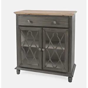 Aurora Hills Country Wire-Brushed 2 Door Accent Chest