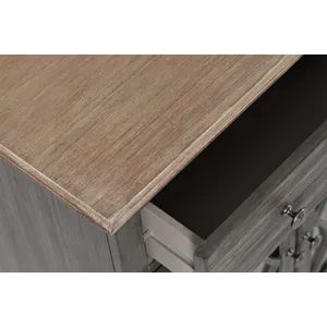 Aurora Hills Country Wire-Brushed 4 Door Accent Chest