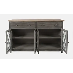 Aurora Hills Country Wire-Brushed 4 Door Accent Chest