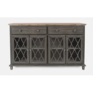 Aurora Hills Country Wire-Brushed 4 Door Accent Chest
