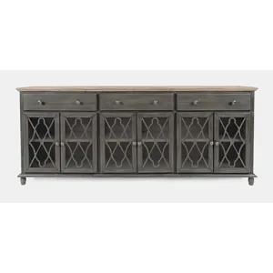 Aurora Hills Country Wire-Brushed 6 Door Accent Chest
