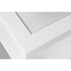 Urban Icon Contemporary Rectangular Glass Inlay Coffee Table