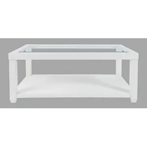 Urban Icon Contemporary Rectangular Glass Inlay Coffee Table