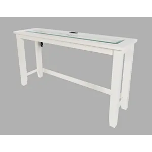 Urban Icon Contemporary 4 Piece Counter Height 66\" Dining Table Set With USB Charging