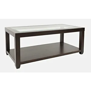 Urban Icon Rectangle Castered Cocktail Table - Merlot