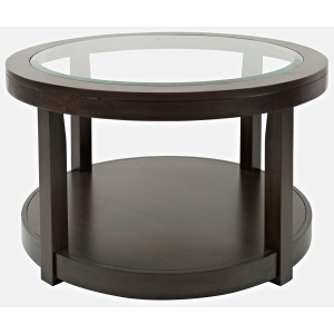 Urban Icon Round Castered Cocktail Table - Merlot