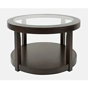 Round Cocktail Table, Merlot