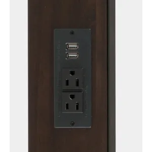 Urban Icon Contemporary 4 Piece Counter Height 66\" Dining Table Set With USB Charging