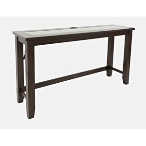 Urban Icon Contemporary 4 Piece Counter Height 66\" Dining Table Set With USB Charging