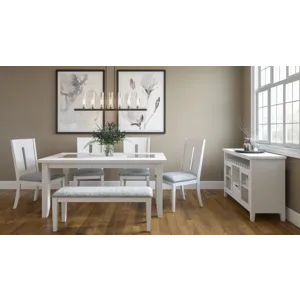 Urban Icon Contemporary 45\" Upholstered Dining Bench