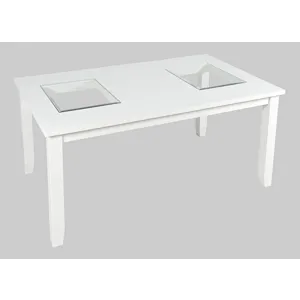 Urban Icon Contemporary 66\" Seven-Piece Dining Set With Upholstered Chairs